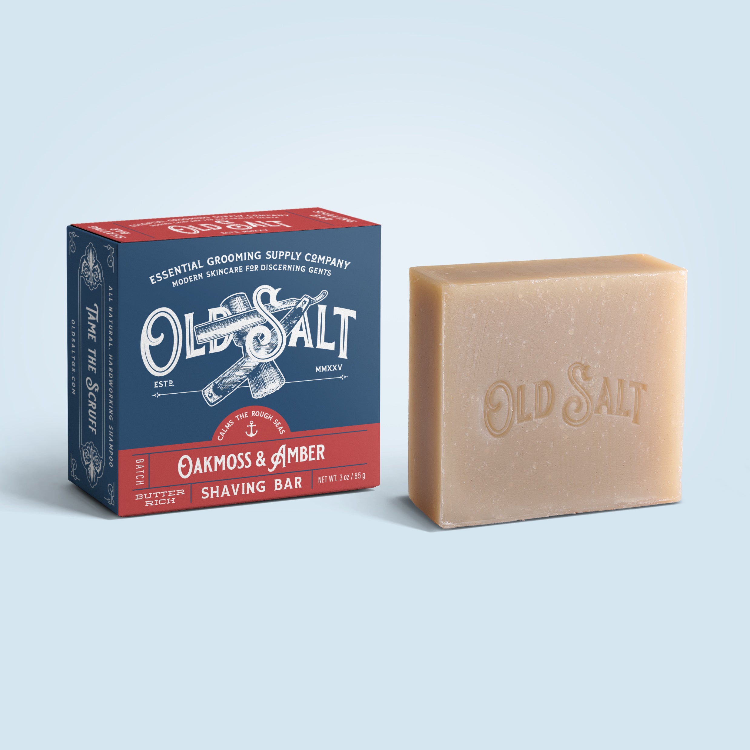 Oakmoss + Amber Shave Bar